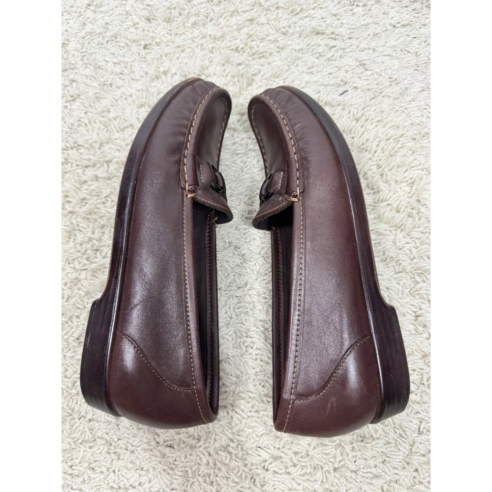 SAS Womens Jewel Tripad Comfort Brown Walking Slip On Ring Loafer Shoes Size‎ 8S